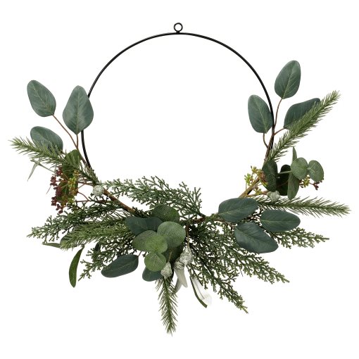 VINTERFINT, artificial half wreath in/outdoor, 45 cm, 705.860.45