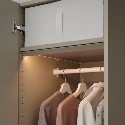 ÖVERSIDAN, wardrobe strip with built-in LED light source with sensor/dimmable, 46 cm, 705.894.16