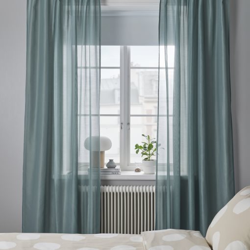 STENFRÖ, sheer curtains/1 pair, 145x300 cm, 705.948.99