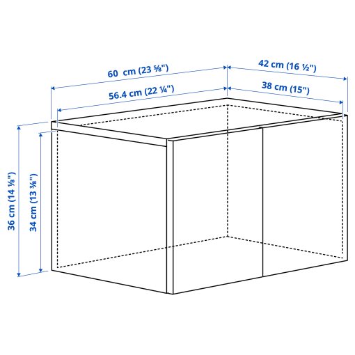 LASTARE, height extension unit with doors, 60x42x36 cm, 705.964.88