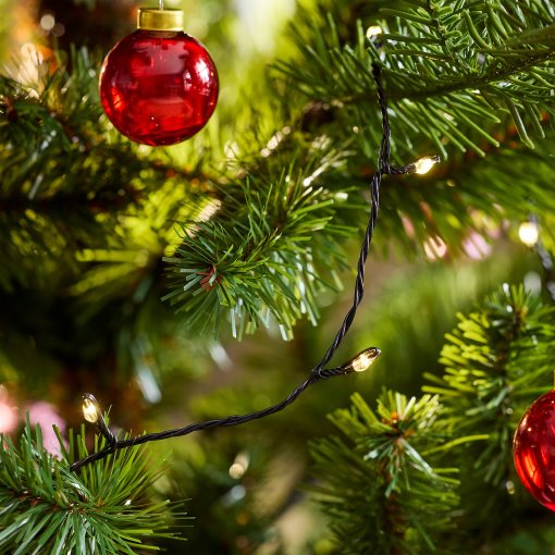 VINTERFINT, γιρλάντα με ενσωματωμένο φωτισμό LED/100 λαμπτήρες, 705.990.62