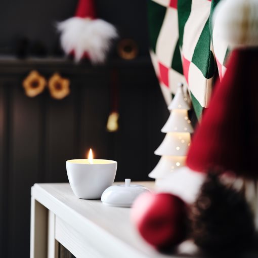 VINTERFINT, scented candle in metal tin/vanilla, 24 hr, 706.011.21