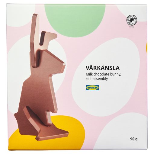 VÅRKÄNSLA, λαγός με σοκολάτα γάλακτος, 90 g, rac, 706.096.26