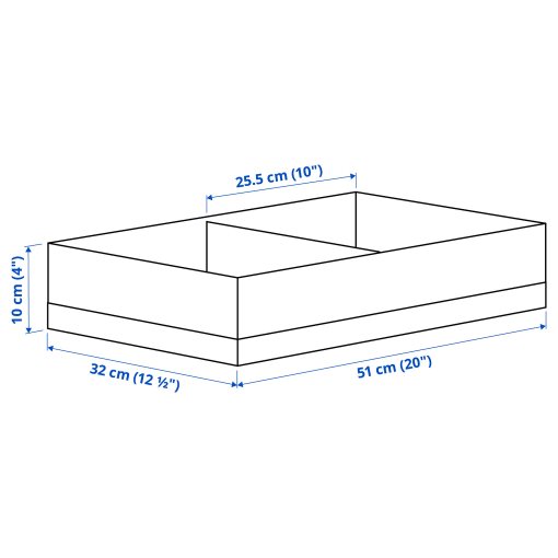 STUK, κουτί με διαχωριστικά, 32x51x10 cm, 706.215.29
