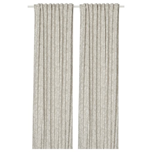 SNÖRUTA, curtains with heading tape 1 pair, 145x280 cm, 706.299.74