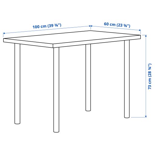 LINNMON/ADILS, desk, 100x60 cm, 794.163.36