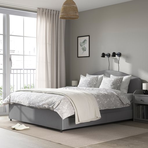 HAUGA, bedroom furniture/set of 3, 140x200 cm, 794.859.85