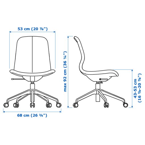 LÅNGFJÄLL, swivel chair, 795.060.73