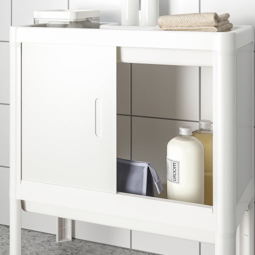 LILLTJARN/SKATSJON, base cabinet with 2 doors/wash-basin//tap, 45x35 cm, 795.465.59