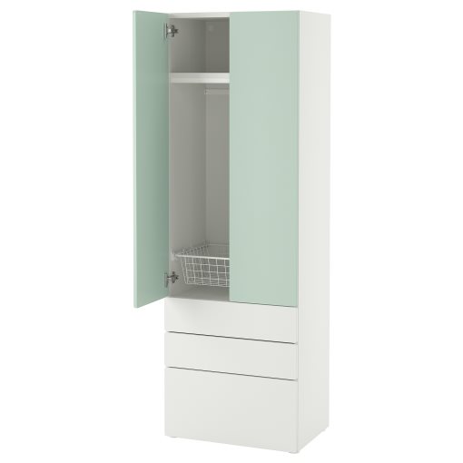 SMASTAD/PLATSA, wardrobe with 3 drawers, 60x42x181 cm, 795.489.59