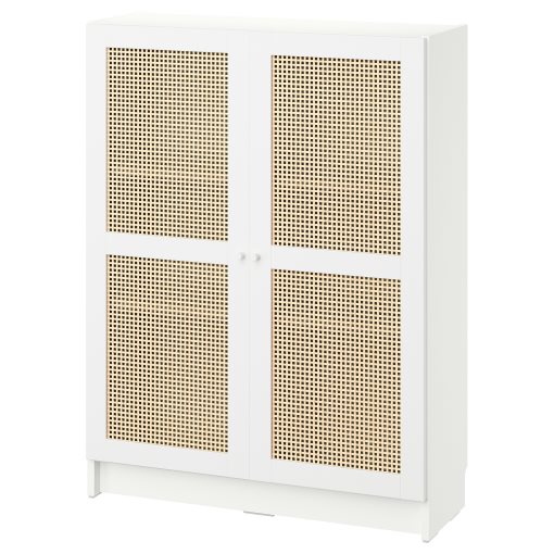 BILLY/HOGADAL, bookcase with doors, 80x30x106 cm, 795.722.04