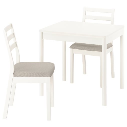 TONSTAD/TONSTAD, table and 2 chairs, 80/120x70 cm, 795.965.87