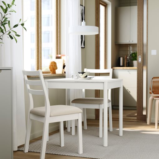 TONSTAD/TONSTAD, table and 2 chairs, 80/120x70 cm, 795.965.87