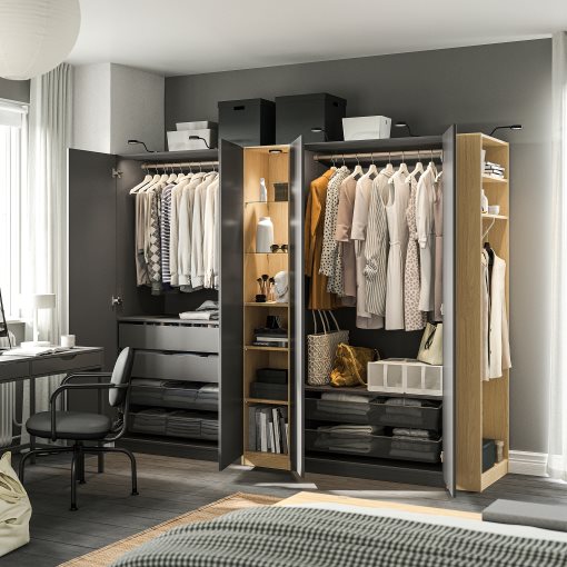 PAX/FORSAND, συνδυασμός ντουλάπας, 255x60x201 cm, 796.073.45