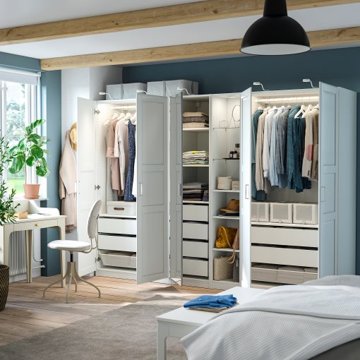 PAX/KAMMAR/TYSS, συνδυασμός ντουλάπας, 285x60x201 cm, 796.074.49