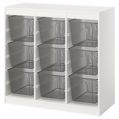 TROFAST, storage combination room divider with boxes, 99x44x94 cm, 796.131.29
