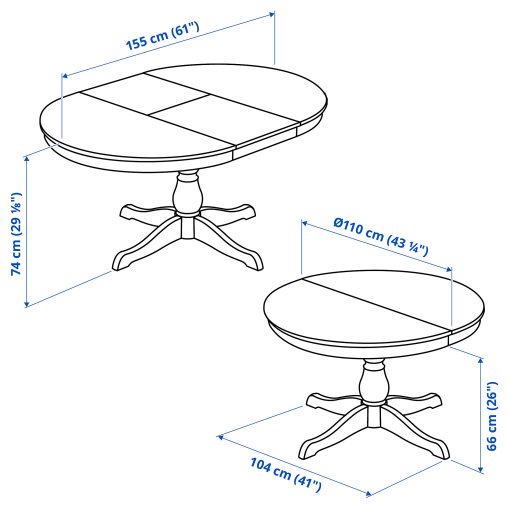 INGATORP, extendable table, 802.170.72
