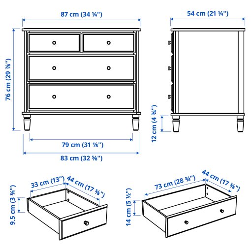 TYSSEDAL, chest of 4 drawers, 803.913.25