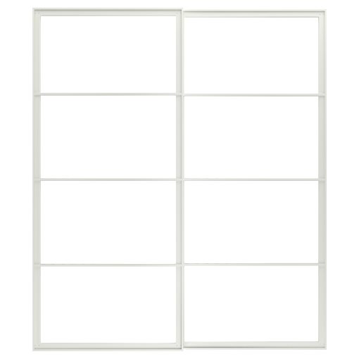 PAX, pair of sliding door frames with rail, 200x236 cm, 804.581.94