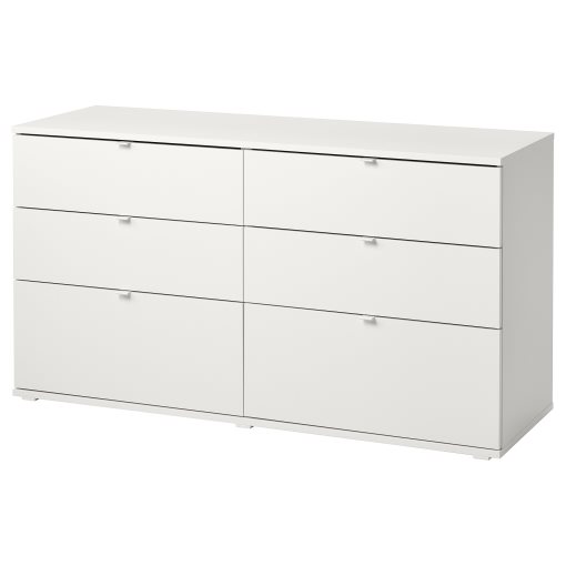 VIHALS, chest of 6 drawers, 140x47x70 cm, 804.901.13