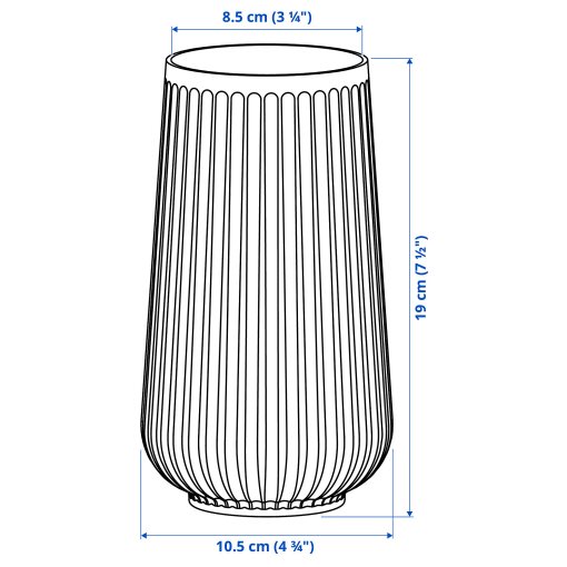 GRADVIS, vase, 19 cm, 805.029.22