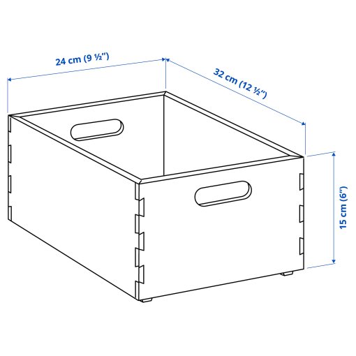UPPDATERA, κουτί αποθήκευσης, 24x32x15 cm, 805.207.18