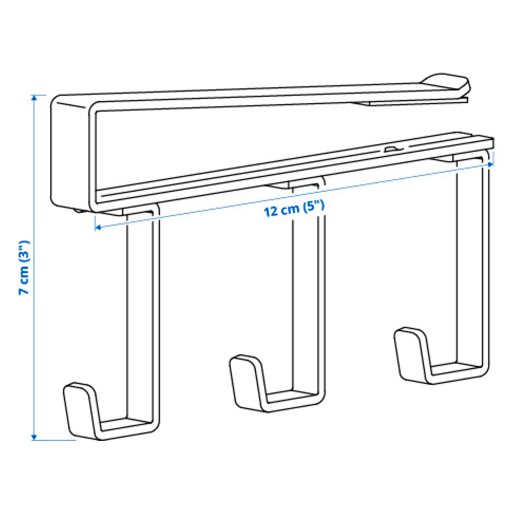 PÅLYCKE, clip-on hook rack, 805.411.55