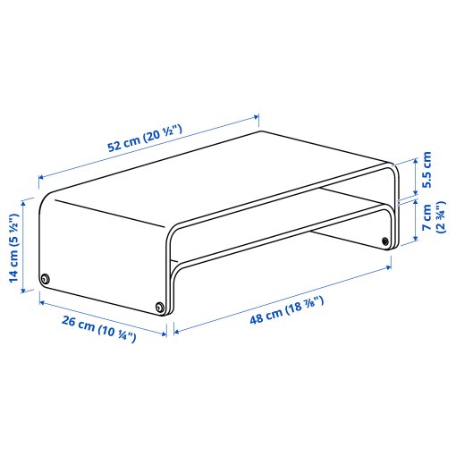 VATTENKAR, βάση φορητού υπολογιστή/οθόνης, 52x26 cm, 805.415.65