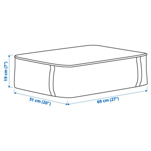 SÄCKKÄRRA, θήκη αποθήκευσης, 69x51x19 cm, 805.918.62