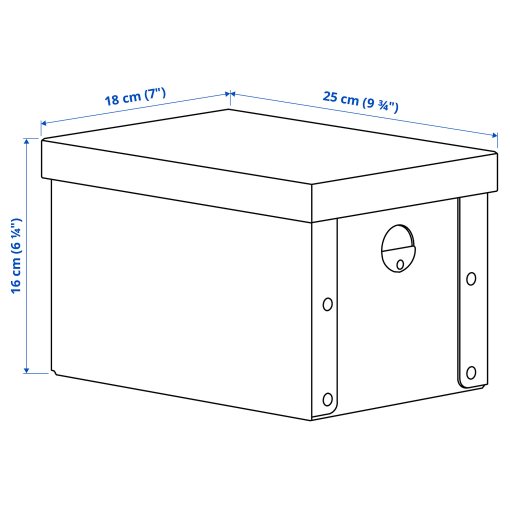 GÄRDESGÅRD, storage box with lid, 18x25x16 cm, 805.969.30