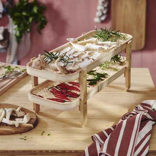 KÖSSEBÄR, food drying rack with 2 trays, 46x21x22 cm, 805.992.74