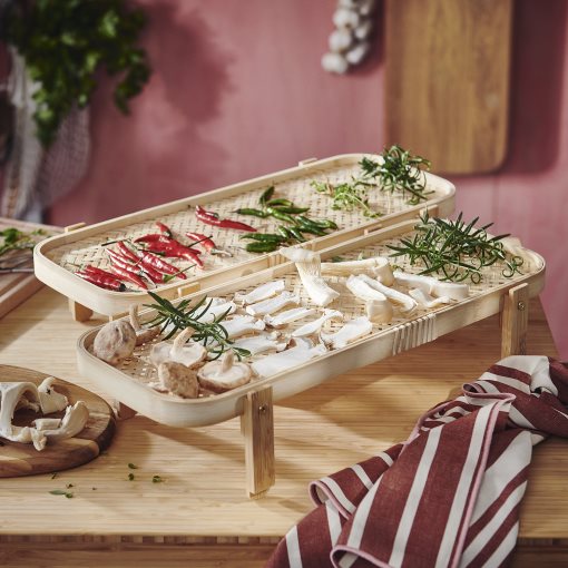 KÖSSEBÄR, food drying rack with 2 trays, 46x21x22 cm, 805.992.74
