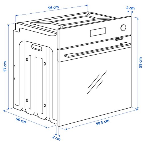 SPJUTBO, true fan oven/combi steam function/air fry function, IKEA 700, 806.002.77