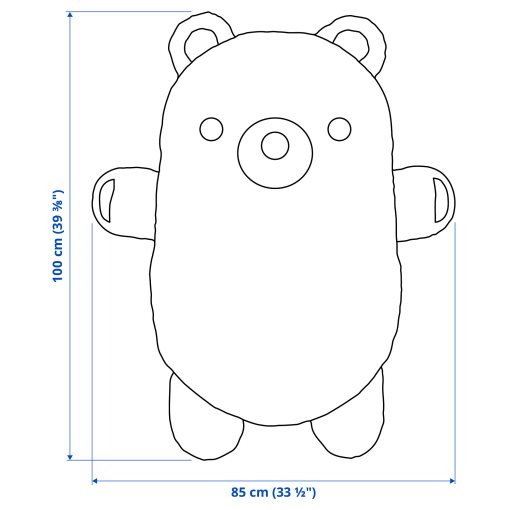 GREJSIMOJS, λούτρινο παιχνίδι, 100 cm, 806.020.83