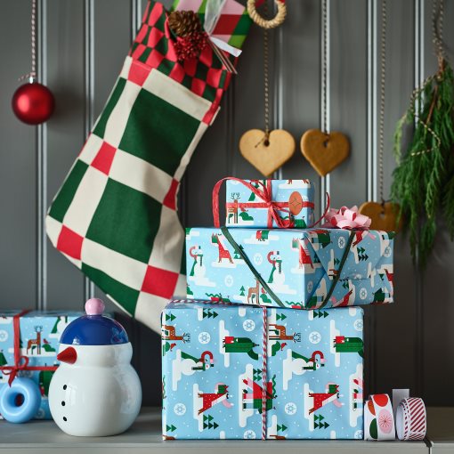 VINTERFINT, ρολό χαρτιού περιτυλίγματος, 3x0.7 m/2.10 m², 806.030.25