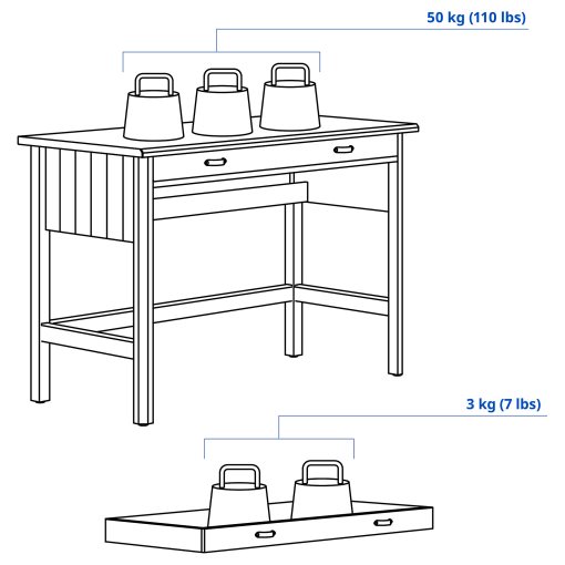 BRYTNING, desk, 110x53x75 cm, 806.097.44