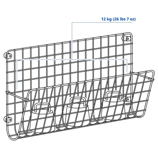 GREJIG, wall pocket, 58x17x28 cm, 806.107.66