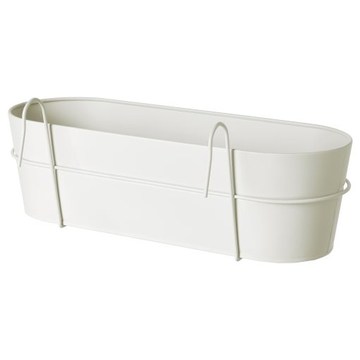 VITLÖK, flower box with holder in/outdoor, 56x20 cm, 806.124.78