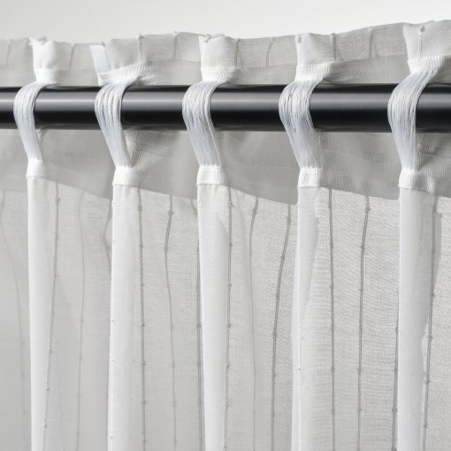 MATILDA, sheer curtains with heading tape 1 pair, 145x280 cm, 806.293.08