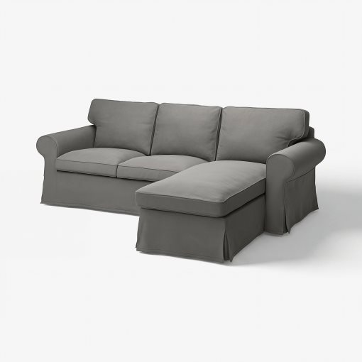 EKTORP, 3-seat sofa with chaise longue, 895.090.28