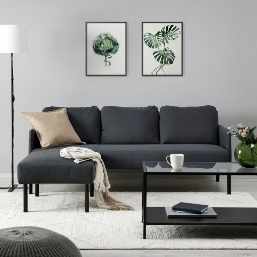 GLOSTAD, 3-seat sofa with chaise longue, 895.426.69