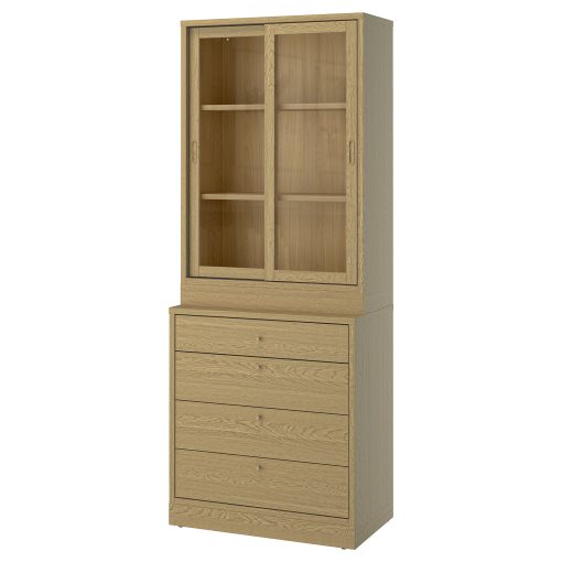 σύνθεση αποθήκευσης με συρτάρια, 82x47x210 cm, 895.478.79