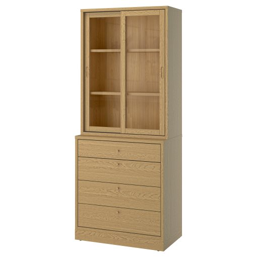 σύνθεση αποθήκευσης με συρτάρια, 82x47x210 cm, 895.478.79