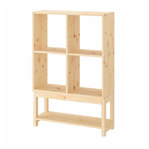 IVAR, shelving unit with underframe, 80x30x120 cm, 895.558.07