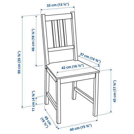 PINNTORP, table and 4 chairs, 125 cm, 895.644.49