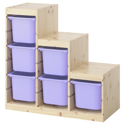 TROFAST, storage combination with boxes, 94x44x91 cm, 895.734.15