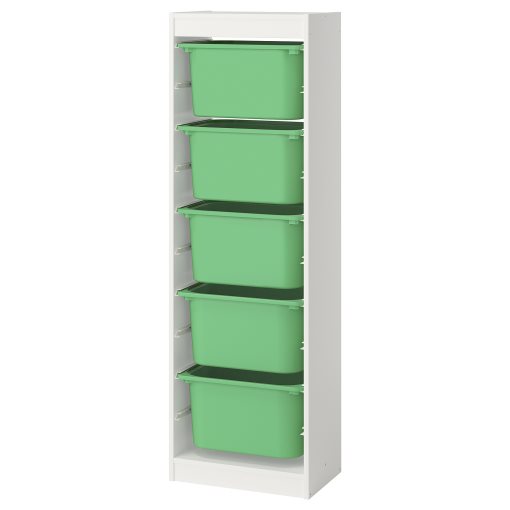 TROFAST, storage combination with boxes, 46x30x145 cm, 895.754.81