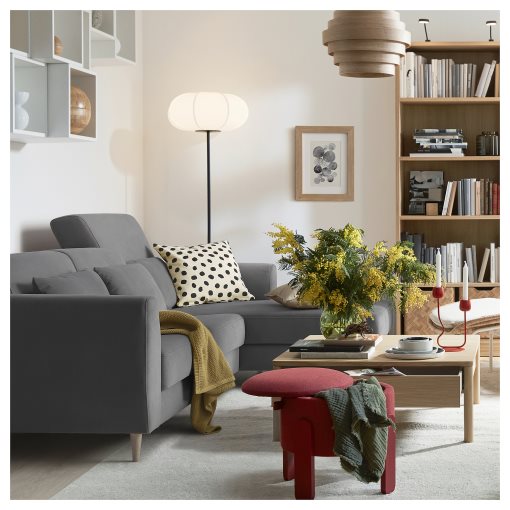SLATORP, 3-seat sofa with chaise longue, 895.775.74