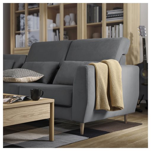 SLATORP, 3-seat sofa with chaise longue, 895.775.74