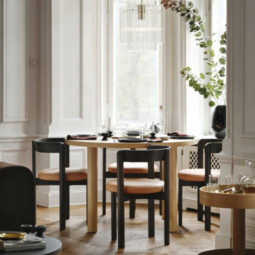 STOCKHOLM 2025, table and 4 chairs, 115 cm, 895.800.05